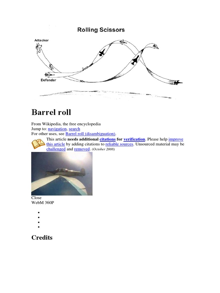 Barrel roll - Wikipedia