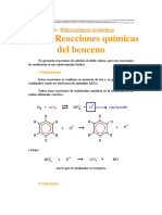 Reacciones Quimicas Del Benceno