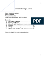 Apuntes de Sociología Jurídica