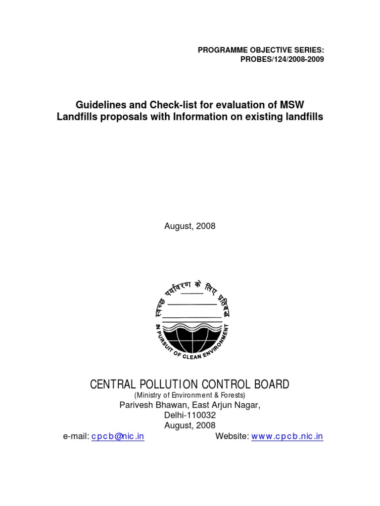 Guidelines Of Cpcb Pdf Pdf Municipal Solid Waste Environmental