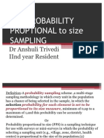 Pps-Probability Proptional Sampling