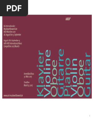 Brochure 17 Download 100 Pdf Opus Number Music