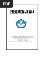 Contoh Program Kerja Wali Kelas Tahun Pelajaran 2016-2017