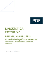 BRINKER (1988) - El Análisis Lingüístico Del Texto (Caps. 3-4) PDF
