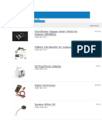 Cart Contents: Dual Bipolar Stepper Motor Shield For Arduino (DRV8825)