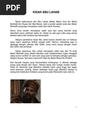 Kisah Abu Lahab Pdf