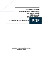 Standardele Sistemului National de Asistenta Medicala Psihologica Si Sociala A Consumatorilor de Droguri PDF