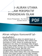 Aliran-Aliran Utama Dalam Perspektif Pendidikan Islam