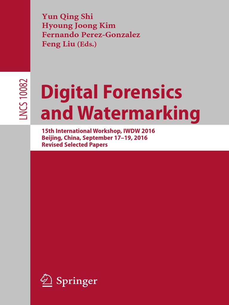 2016 - Digital Forensics and Watermarking | PDF | Applied
