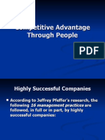People Create Competitive Advantage Power Point