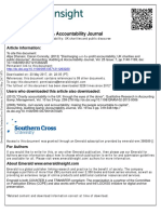 Accounting, Auditing & Accountability Journal: Article Information