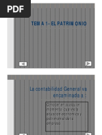 T-1. El Patrimonio Contabilidad
