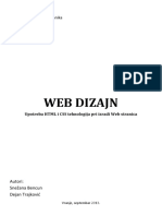 Web Dizajn, Tehnicka Skola, 2013