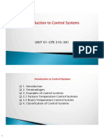 Introduction to Control Systems