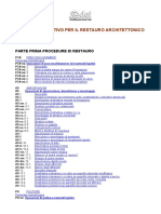 Manuale Operativo Per Il Restauro Architettonico PDF