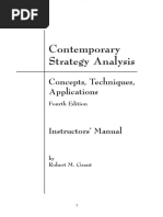 Contemporary Strategy Analysis Instructors Manual PDF