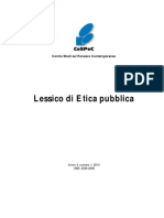 Lessico Di Etica Pubblica