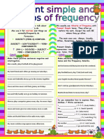 Present Simple and Adverbs of Frequency Colour and Greyscale Version Key Included