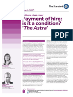 Hire Payment and The Astra (UK 2013)