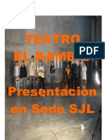 Teatro Kambio Presentacion Sjl Antes