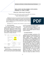 Material Simulation of Polymers Containing Spherical Structures