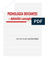 C1 Psih - Deviantei Delimitari Conceptuale