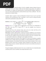 Cronbach Coefficient Value