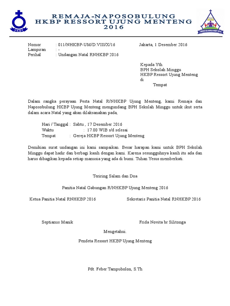 580 Koleksi Contoh Undangan Acara Gereja Gratis