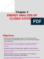 Energy Analysis of Closed Systems
