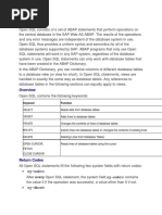 Open SQL: Sy-Subrc Sy-Subrc Contains Sy-Dbcnt