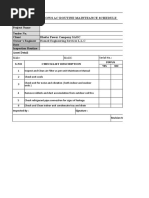 Windows Ac Routine Mainteance Schedule