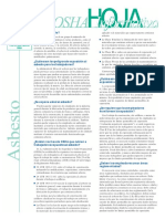 Asbestos Factsheet Spanish PDF