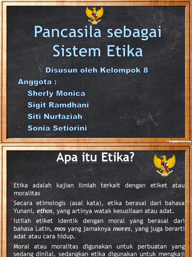 Pancasila Sebagai Sistem Etika