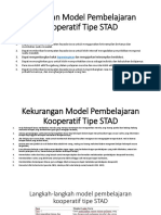 Kelebihan Model Pembelajaran Kooperatif Tipe STAD