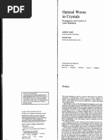 Optical Waves in Crystals: Propagation and Controlof Laser Radiation Yariv，Amnon Optical Waves in Crystals: Propagation and Control of Laser