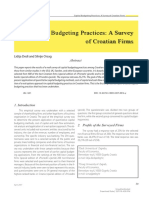 Capital Budgeting Practices - A Survey of Croatian Firms