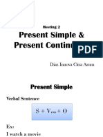 Present Simple & Present Continuous: Diaz Innova Citra Arum