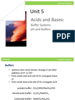 Unit 5: Acids and Bases