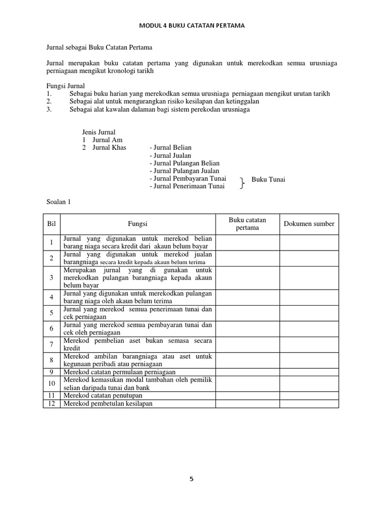 2017 Modul 4 Buku Catatan Pertama 1 | PDF