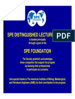 Spe Distinguished Lecturer Series