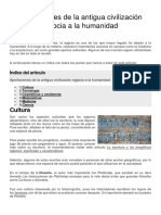 Aportaciones de La Antigua Civilización Egipcia A La Humanidad