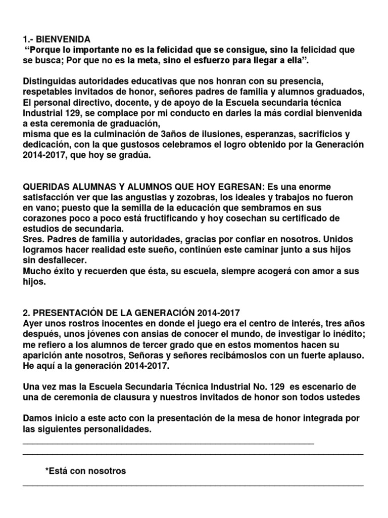 Programa de Clausura | PDF | Educación Secundaria | Science