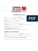 ACF Volunteer Application