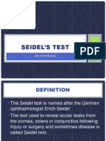 Seidel's Test