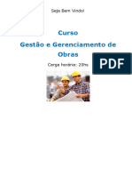 Curso Gestao e Gerenciamento de Obras PDF