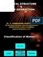 Crystal Structure & X-Ray Diffraction: Dr. Y. Narasimha Murthy