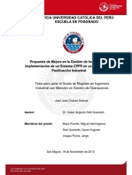 Chavez Juan Mejora Gestion Inventarios Implementacion Sistema CPFR Industria Planificacion Industrial PDF