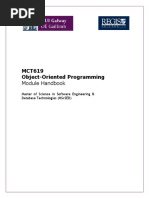 MCT619 Object-Oriented Programming: Module Handbook