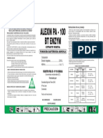 Etiqueta ALEXIN PA - 100 BT ENZYM - Senasa Cambio