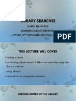 Library Searches Sept 17